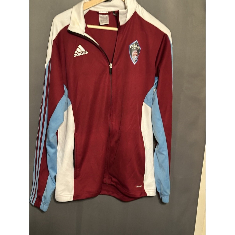 Adidas Carolina Rapids Colorado Rapids Soccer Track Jacket Burgundy Mens Medium